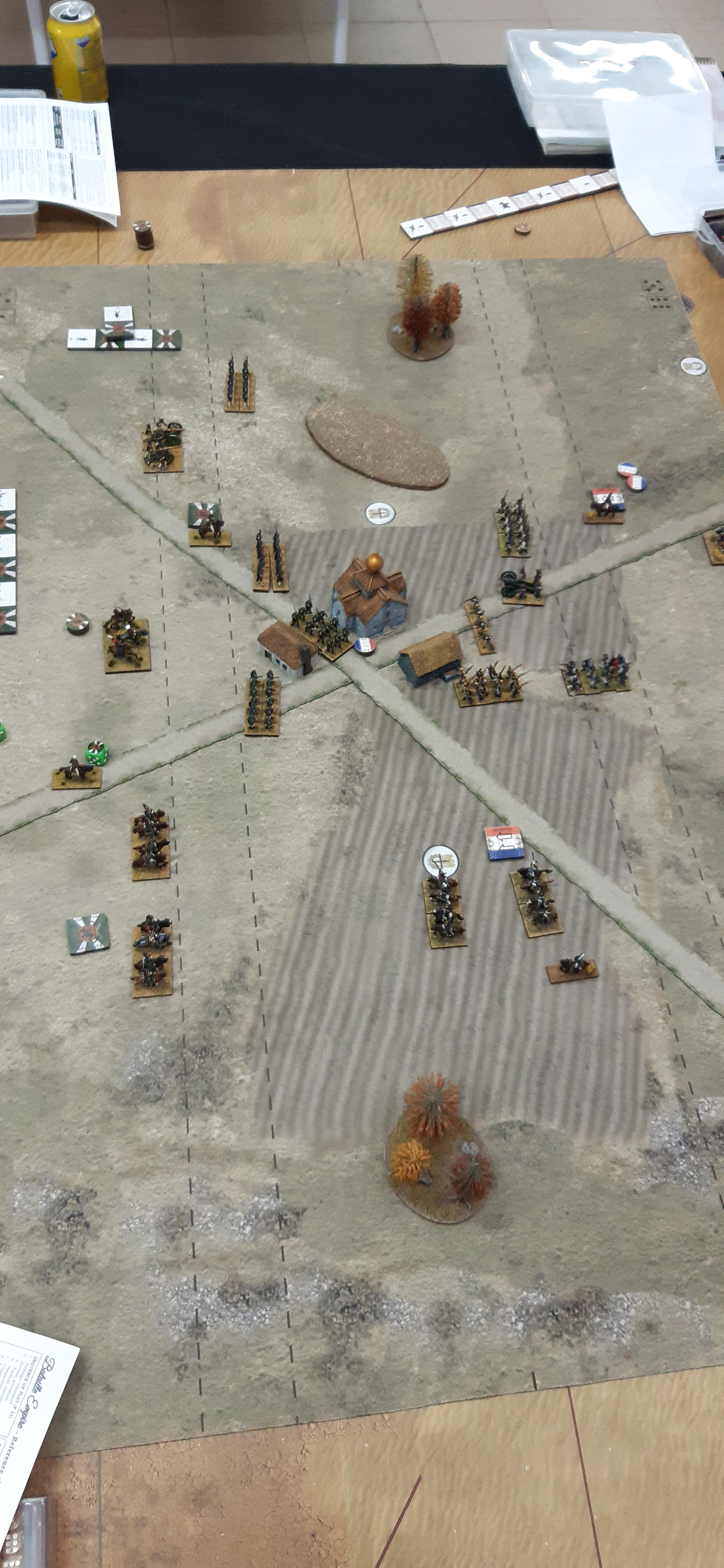 Battle situation after the first moves